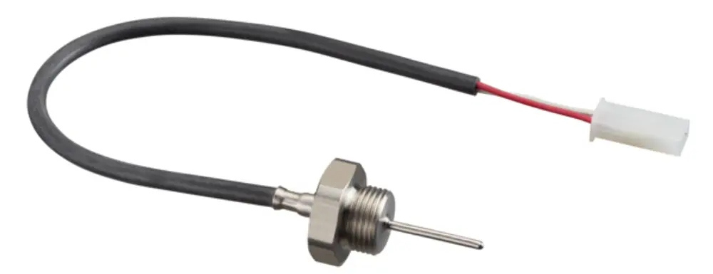 Temperatursensor von Oventrop mit Schraubanschluss und Kabel für die Temperaturmessung in Warmwasseranwendungen.
